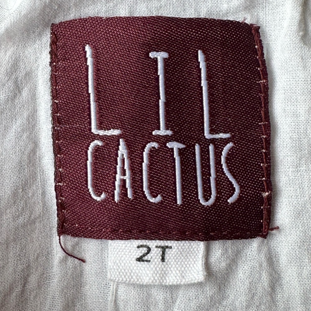Lil Cactus Black Stripe Boo Halloween Overalls size 2T - Picture 4 of 8